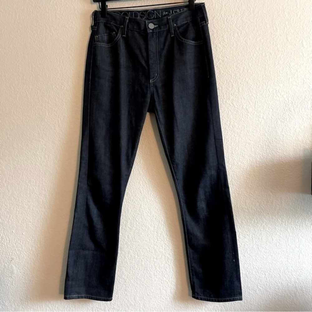 Goldsign for J Crew Dark Wash Slim Straight High Rise Jean Womens size 28